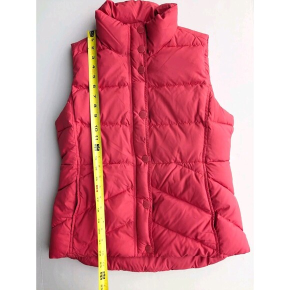 J Crew Full Zip Insulated Down Puffer Vest, Pink, Women Size S down fill - Picture 8 of 10